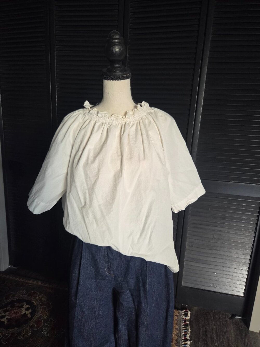 Basic white button down alternative